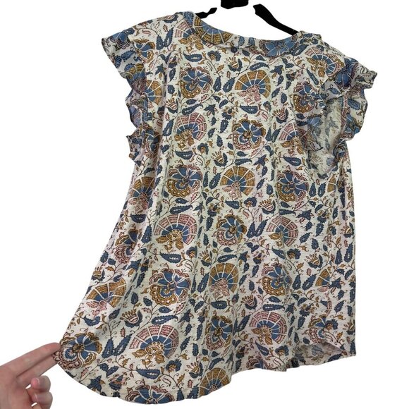 Lucky Brand Floral Print Women's Top - Picture 7 of 12